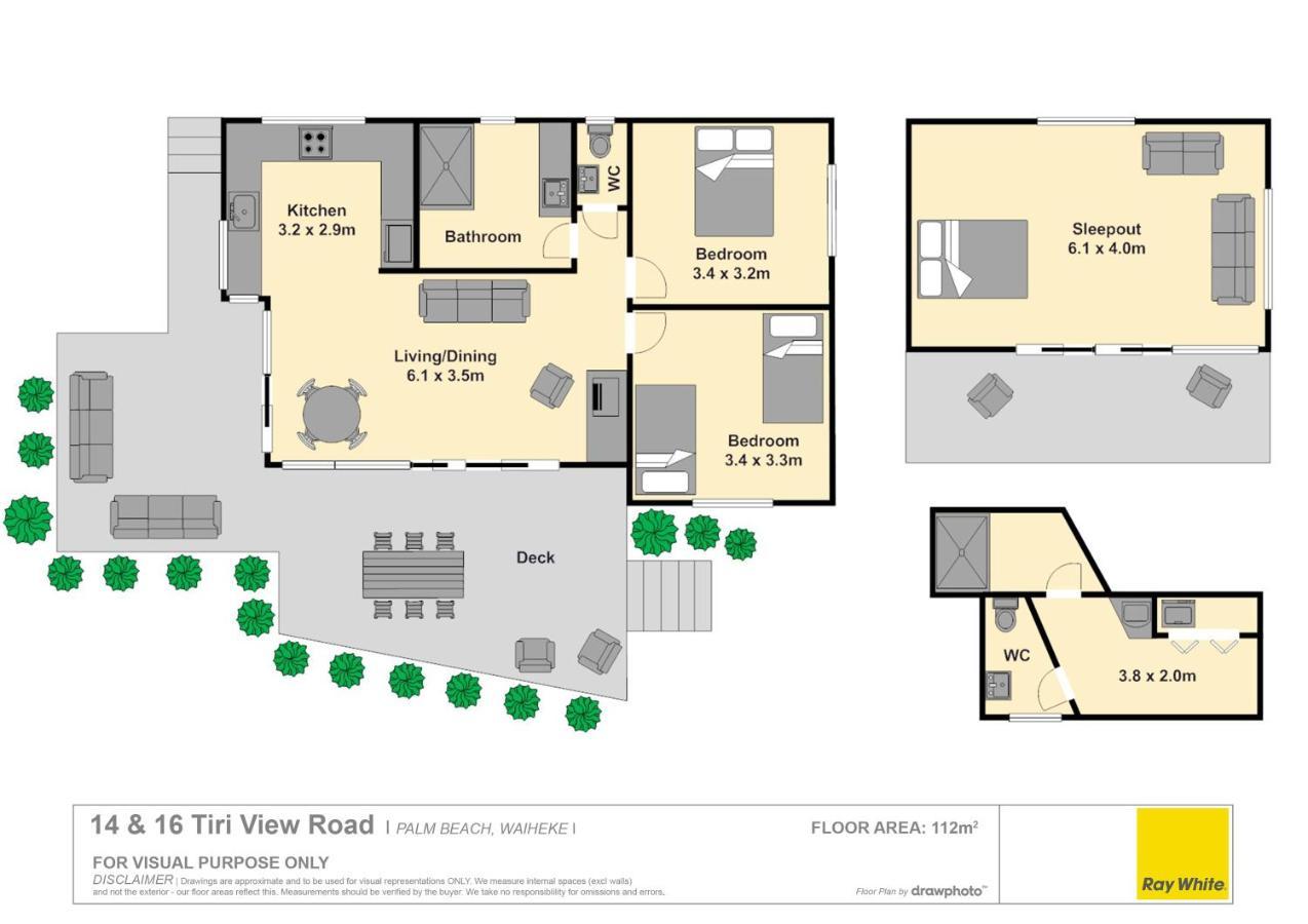 Palm Views - Stay Waiheke Palm Beach Екстер'єр фото